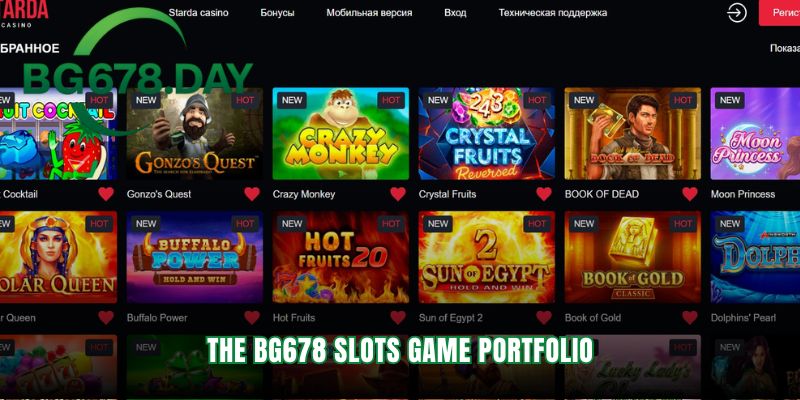 The diverse arsenal powering the BG678 slots experience